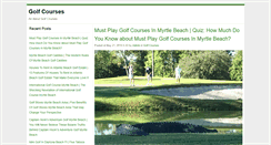 Desktop Screenshot of cocobeachgolf.com